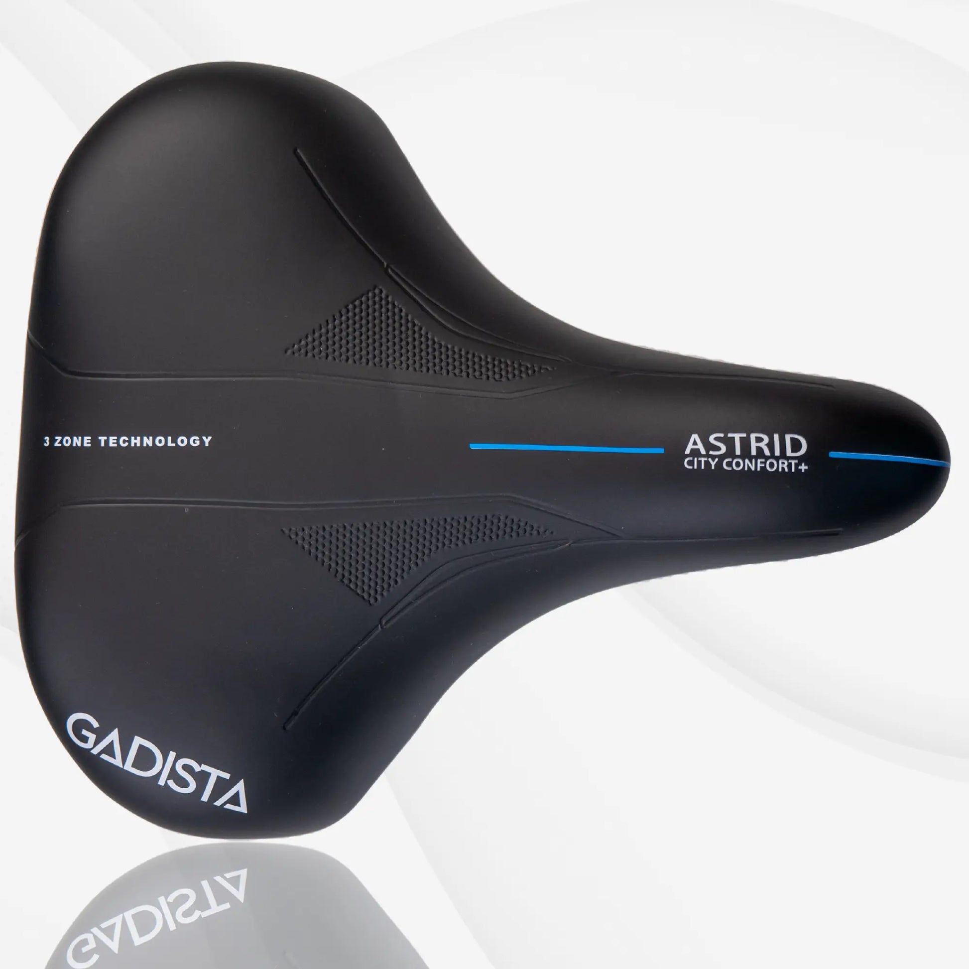 Selle velo ASTRID XXL ultra confortable, selle extra large fait mains en ITALIE avec technologie brevetée 3ZONE, selle idéale ville, velo appartement ou VAE GADISTA