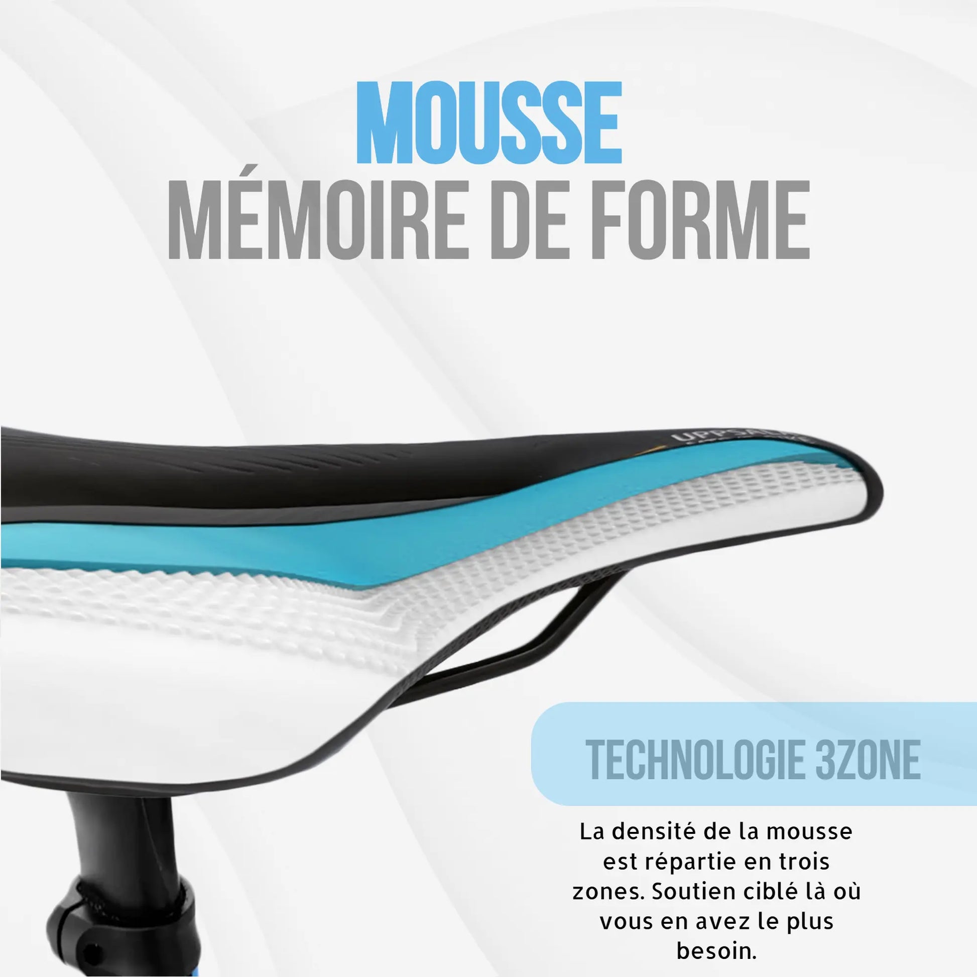 Selle velo ASTRID XXL ultra confortable, selle extra large fait mains en ITALIE avec technologie brevetée 3ZONE, selle idéale ville, velo appartement ou VAE GADISTA