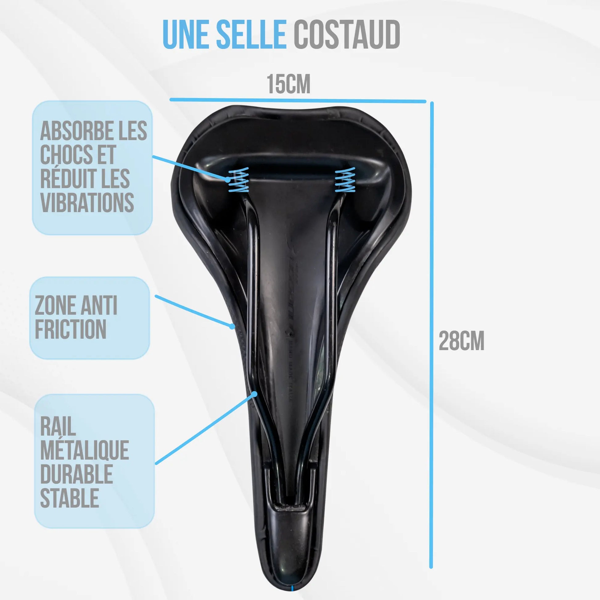 Selle velo FREYA ultra confortable fait mains en ITALIE avec technologie brevetée 3ZONES. Usage VTT, GRAVEL, vélo électrique. GADISTA