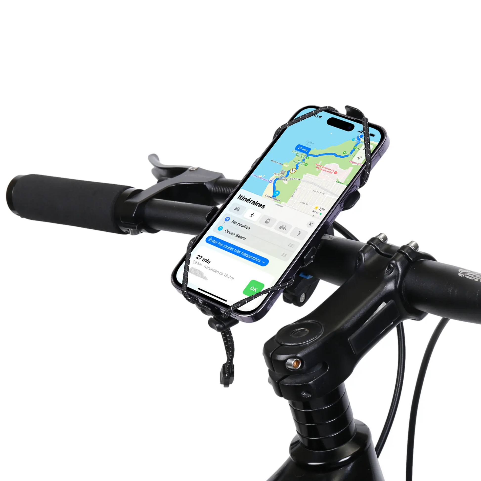 Support Telephone Velo jusqu'a 7 pouces, Fixation innovante. Rotation 360° GADISTA